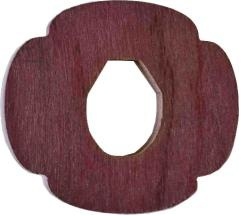 Цуба из дерева и стопорное кольцо, бук ( толщина 10 мм)