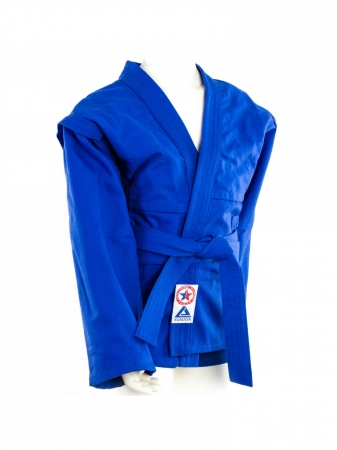 Куртка САМБО Yunior облегченная, Синяя (Плотность ткани 300 г/м2)