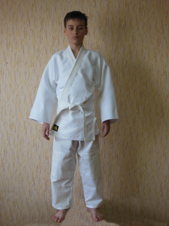 Кимоно для дзюдо Yunior «Плетёнка», Белое (Плотность ткани 580 г/м2)