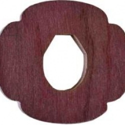 Цуба из дерева и стопорное кольцо, граб ( толщина 10 мм)